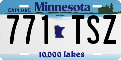 MN license plate 771TSZ