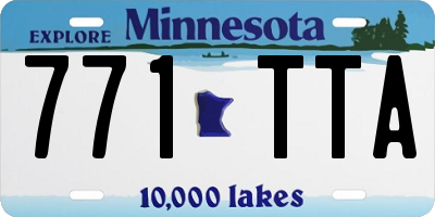 MN license plate 771TTA