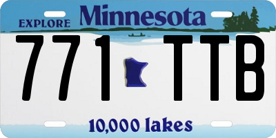 MN license plate 771TTB