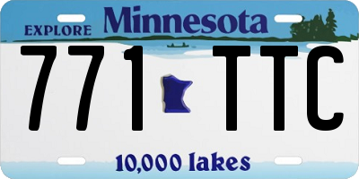 MN license plate 771TTC