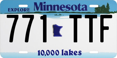 MN license plate 771TTF
