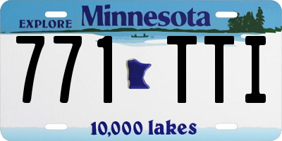 MN license plate 771TTI