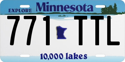 MN license plate 771TTL