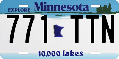 MN license plate 771TTN