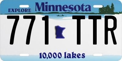 MN license plate 771TTR