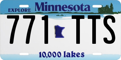MN license plate 771TTS