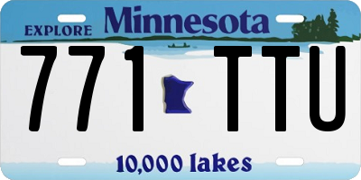 MN license plate 771TTU