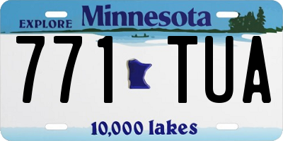 MN license plate 771TUA
