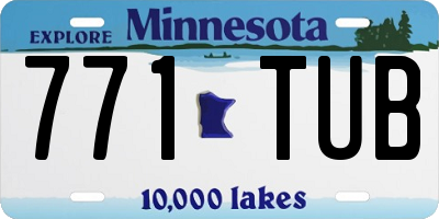 MN license plate 771TUB