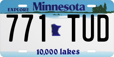 MN license plate 771TUD