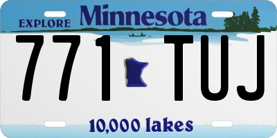 MN license plate 771TUJ