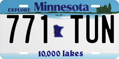 MN license plate 771TUN