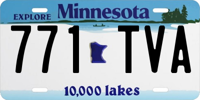 MN license plate 771TVA