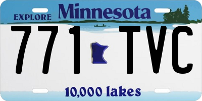 MN license plate 771TVC
