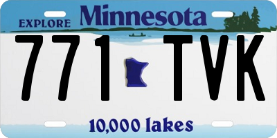 MN license plate 771TVK
