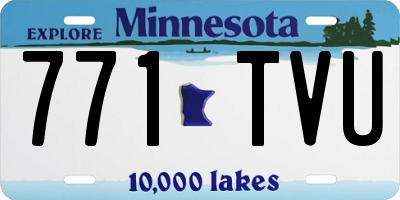 MN license plate 771TVU