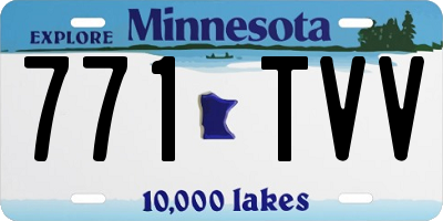 MN license plate 771TVV