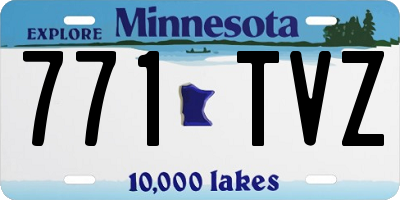 MN license plate 771TVZ