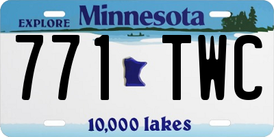 MN license plate 771TWC
