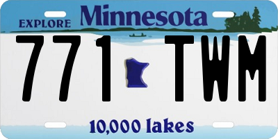 MN license plate 771TWM