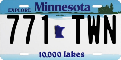 MN license plate 771TWN