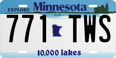 MN license plate 771TWS
