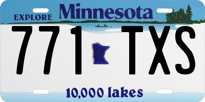 MN license plate 771TXS