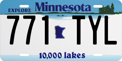 MN license plate 771TYL