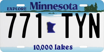 MN license plate 771TYN