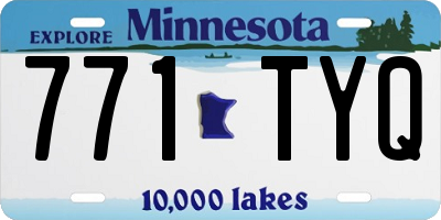 MN license plate 771TYQ
