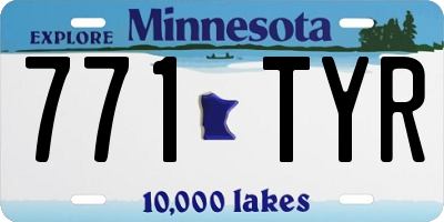 MN license plate 771TYR