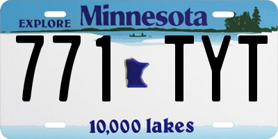 MN license plate 771TYT