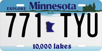 MN license plate 771TYU