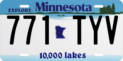 MN license plate 771TYV