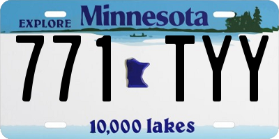 MN license plate 771TYY