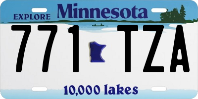 MN license plate 771TZA