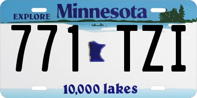 MN license plate 771TZI