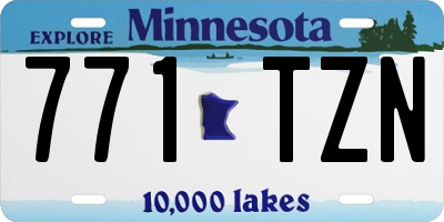 MN license plate 771TZN