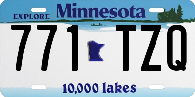 MN license plate 771TZQ