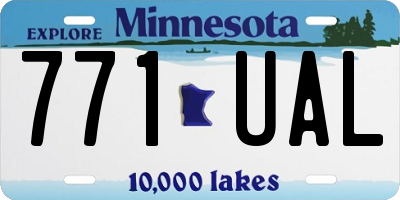 MN license plate 771UAL