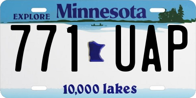 MN license plate 771UAP