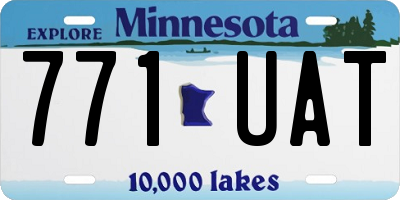MN license plate 771UAT