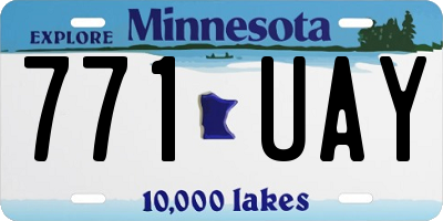 MN license plate 771UAY