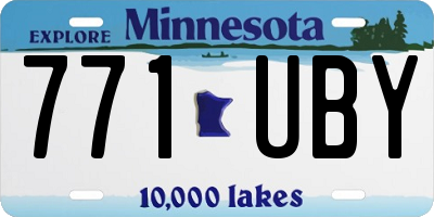 MN license plate 771UBY