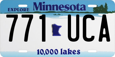 MN license plate 771UCA