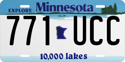 MN license plate 771UCC