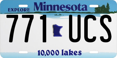 MN license plate 771UCS