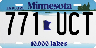 MN license plate 771UCT