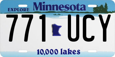 MN license plate 771UCY
