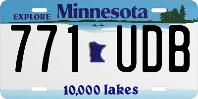 MN license plate 771UDB